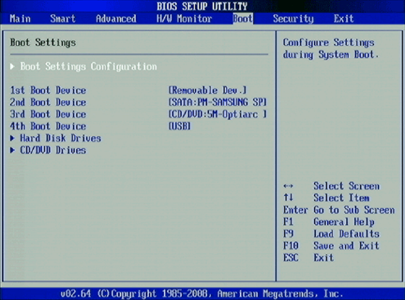Operating system DVD and BIOS setting to format Windows 7