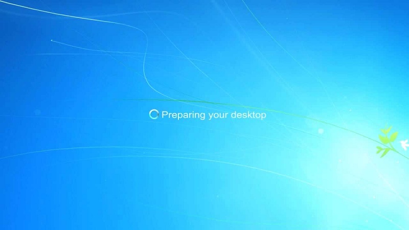 Preparing to start Windows 7