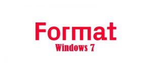 Format Windows 7